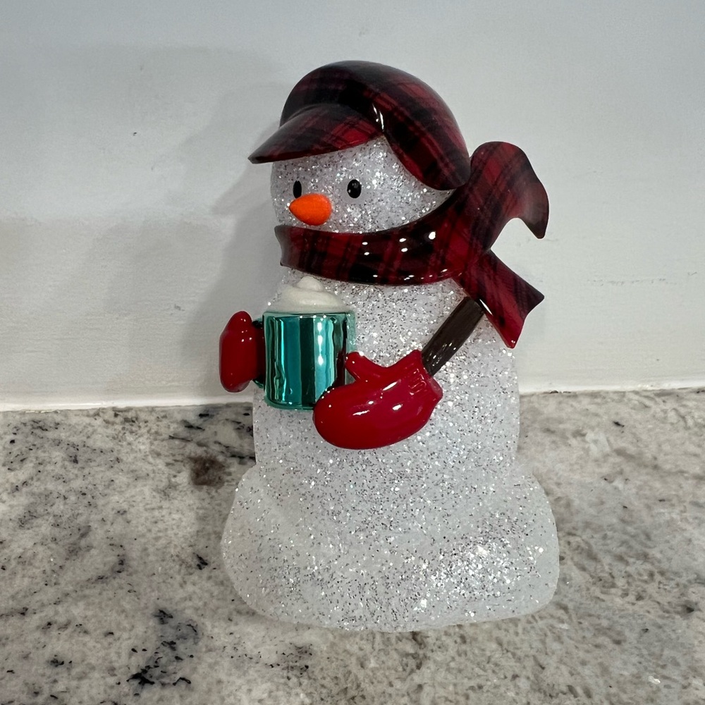 Festive Snowman Holiday bath and body home fragrance plug in night light